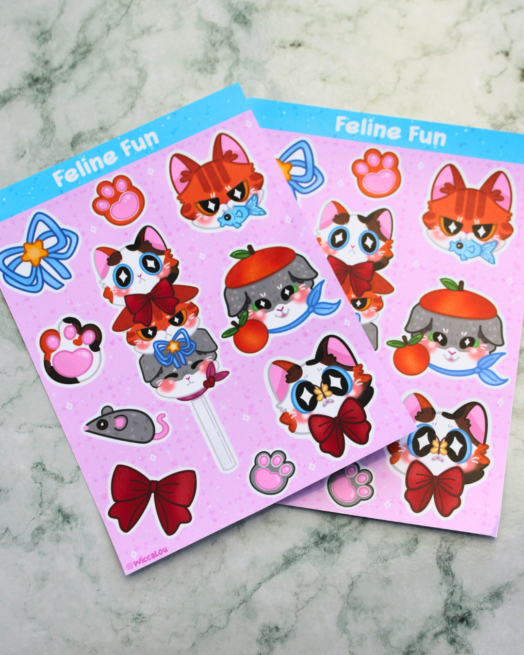 Feline Fun Sticker Sheet