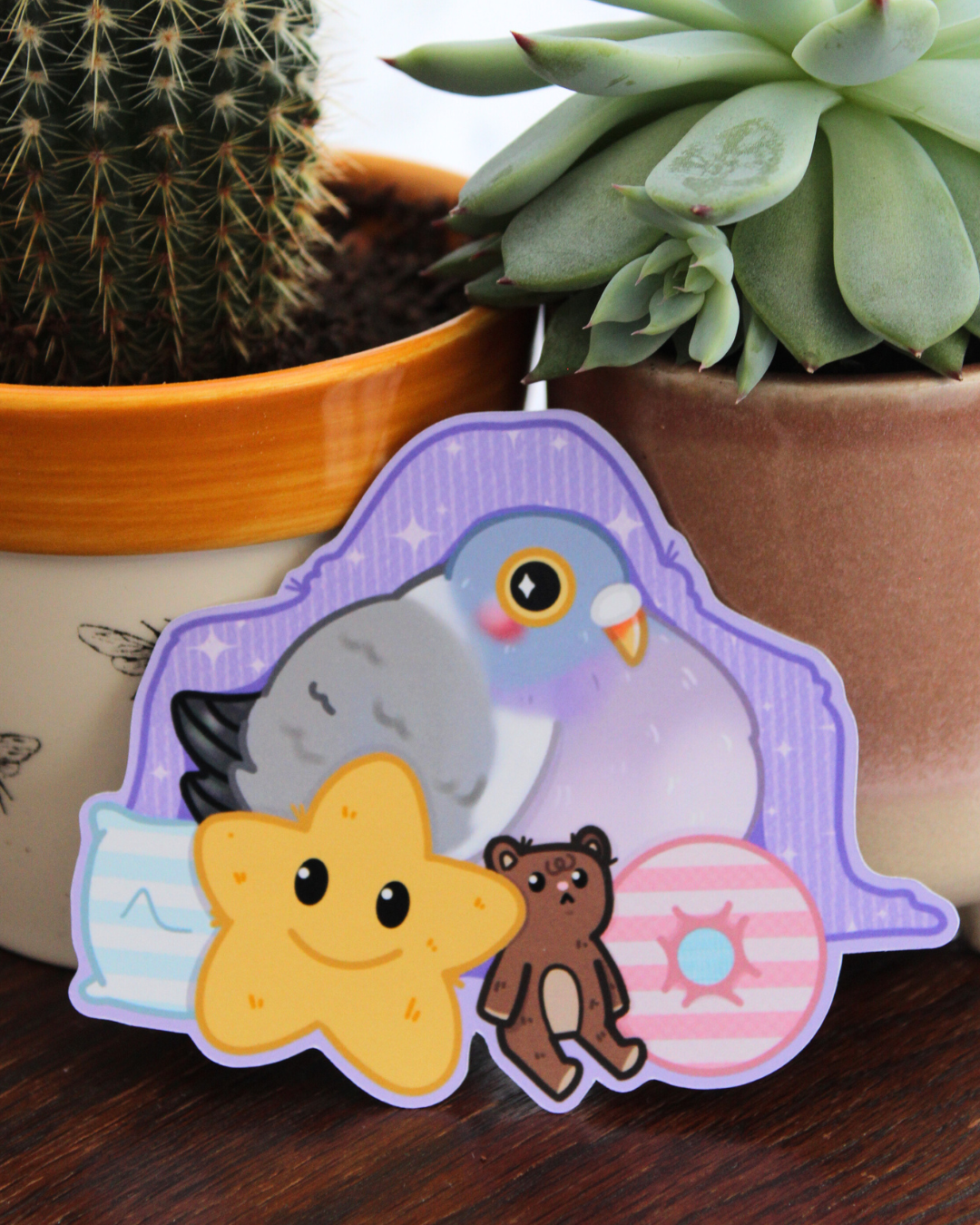 Comfy Pigeon Sticker