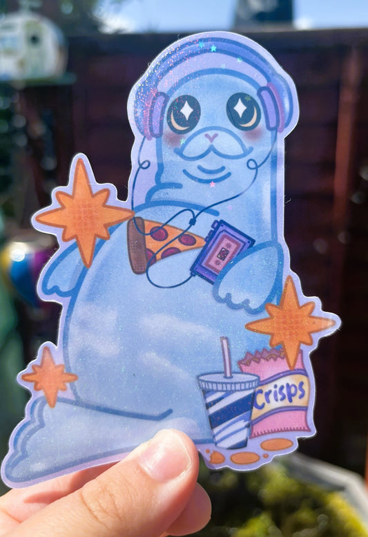 Snack Seal Holographic Sticker