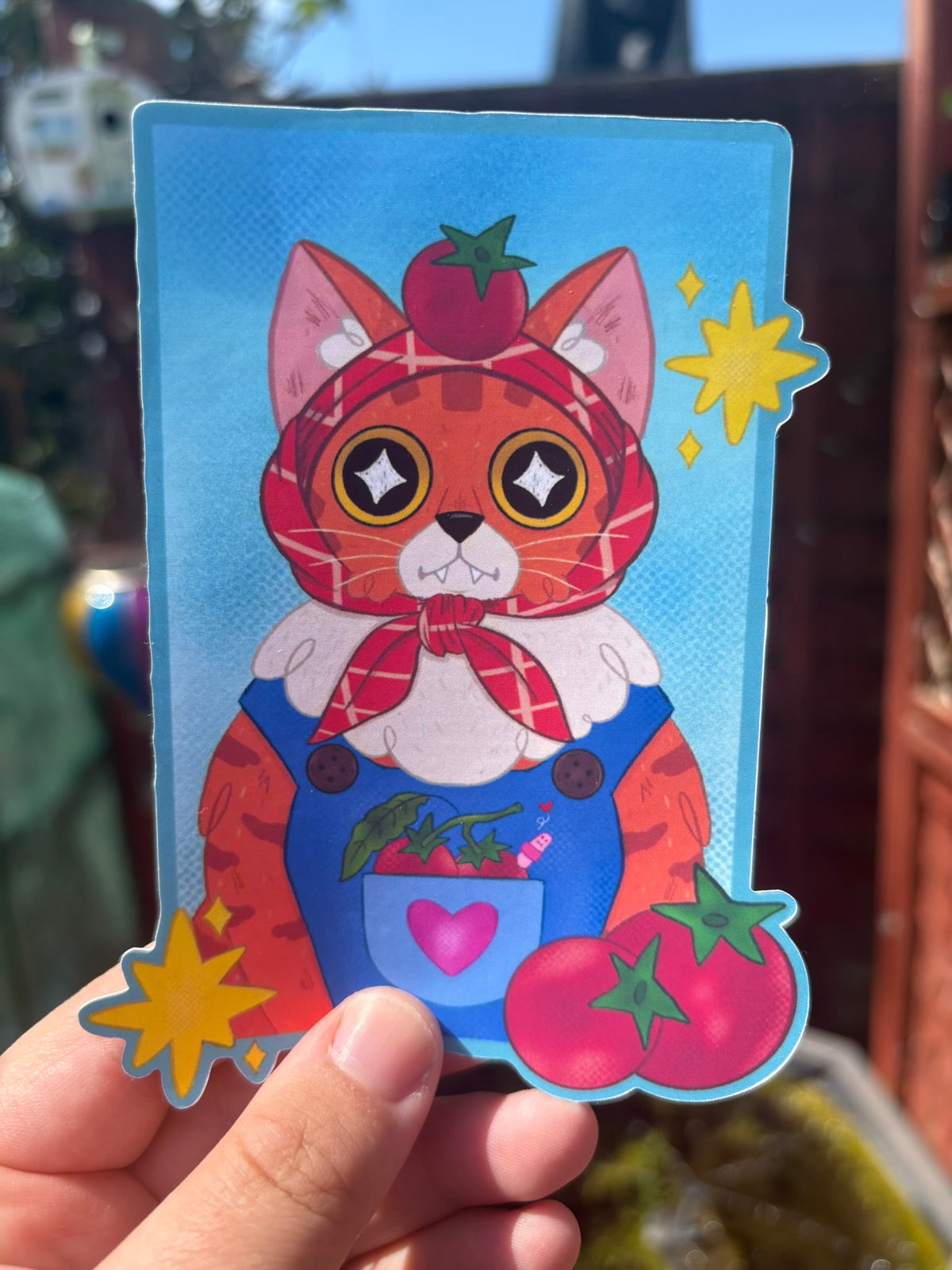 Tomato Cat Sticker