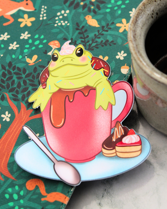 Hot Chocolate Frog Sticker