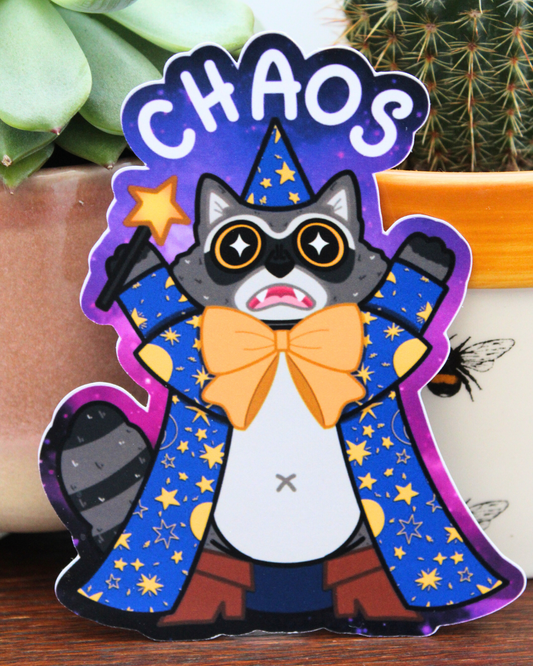 CHAOS Raccoon Sticker