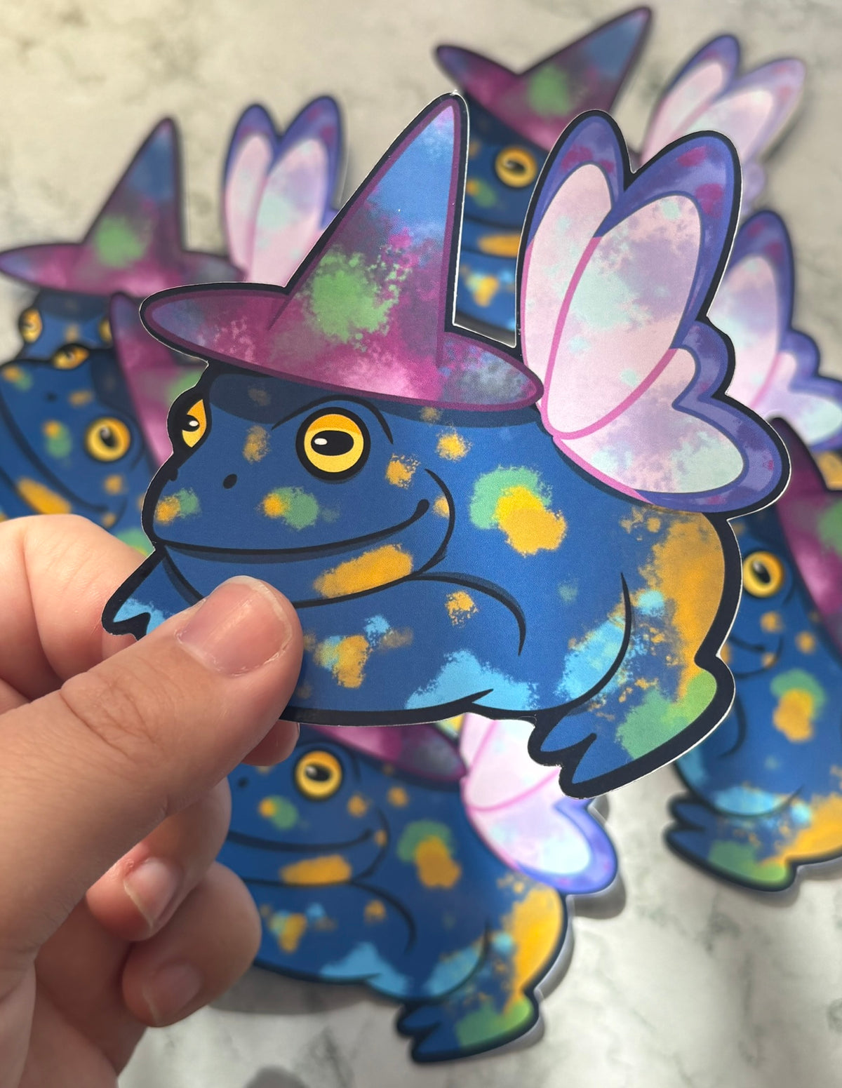 Witch Fairy Frog Sticker