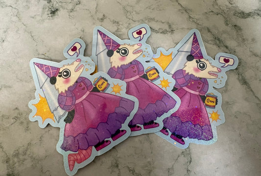 Trash Princess Holographic Sticker