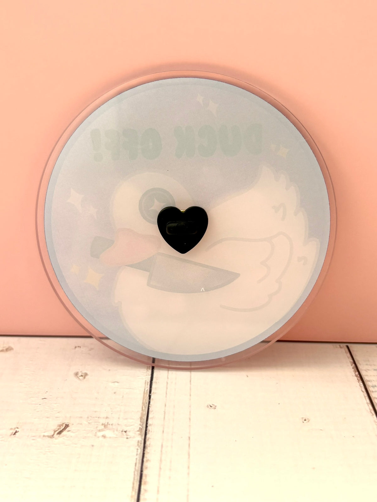 Large Duck Off! Pin - blank acrylic version