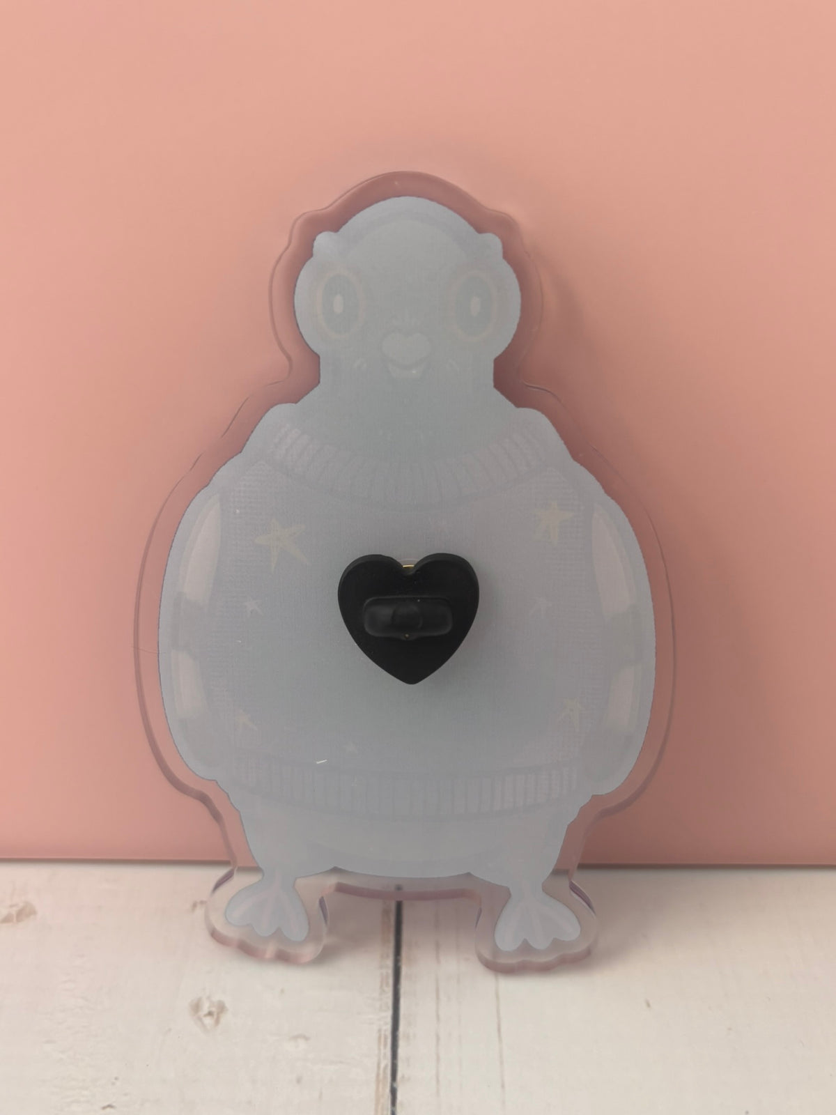 Large OH LAWD Pigeon Pin - blank acrylic version